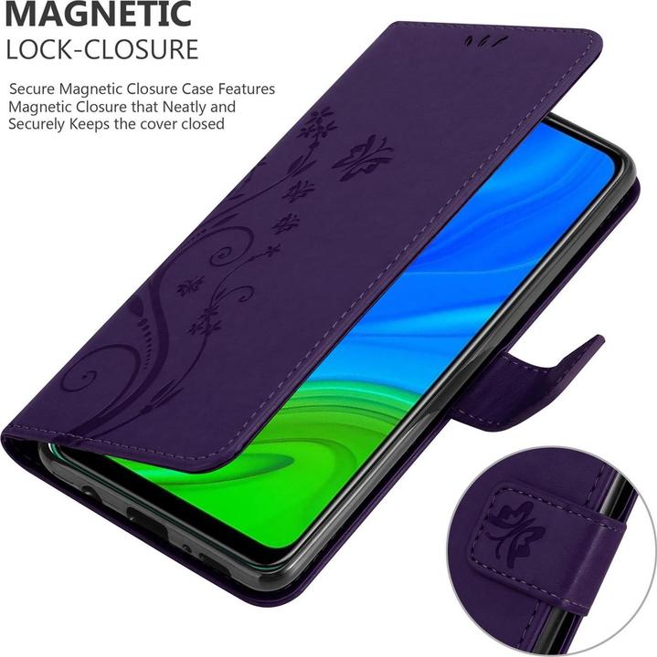 Actual product image Cadorabo Flower Book Cover (Huawei P Smart (2020))