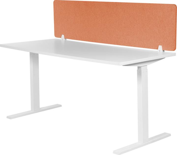 Produktbild Beliani Schreibtischtrennwand hellrot 160 x 40 cm WALLY