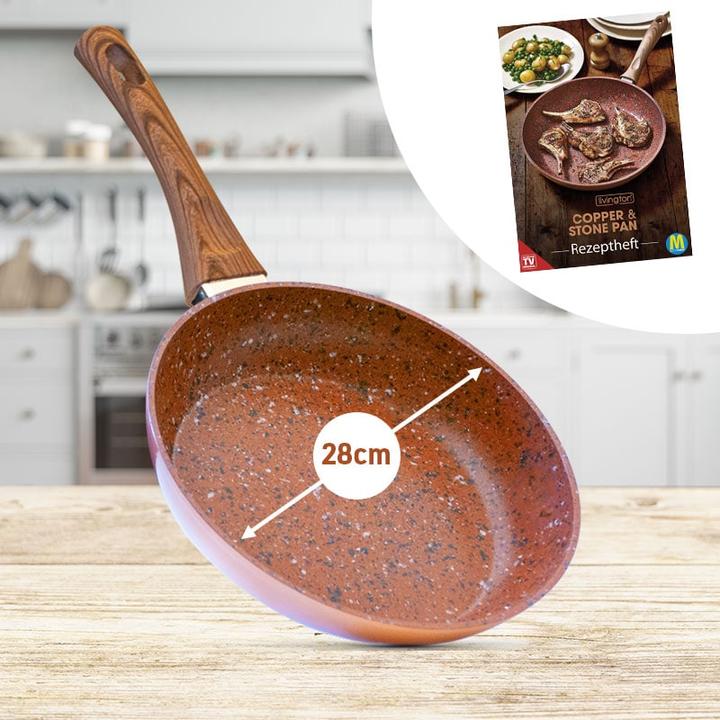 Produktbild Livington Copper & Stone Pan (28 cm, Pfannenset + Topfset, Kupfer)