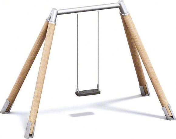 Actual product image Playparc Single swing wood / metal