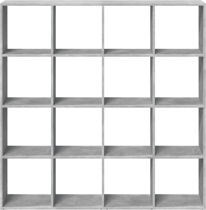 Actual product image VidaXL Bookcase Room divider Wall shelf Standing shelf Room divider Shelf Concrete grey (137.5 x 29 x 137.5 cm)