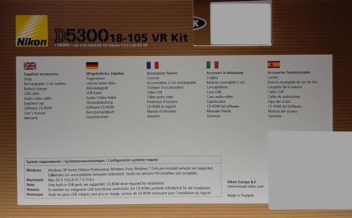 Produktbild Nikon D5300 Kit (18 - 105 mm, 24.20 Mpx, APS-C / DX)