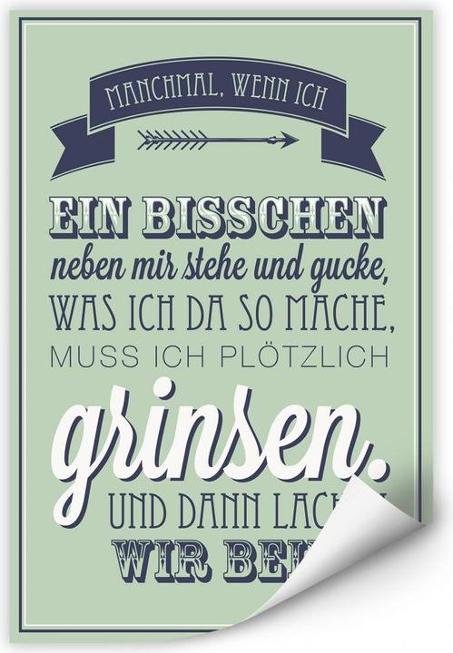 Produktbild Trenddeko Manchmal, wenn ich ein bisschen neben mir stehe... (20 x 30 cm)