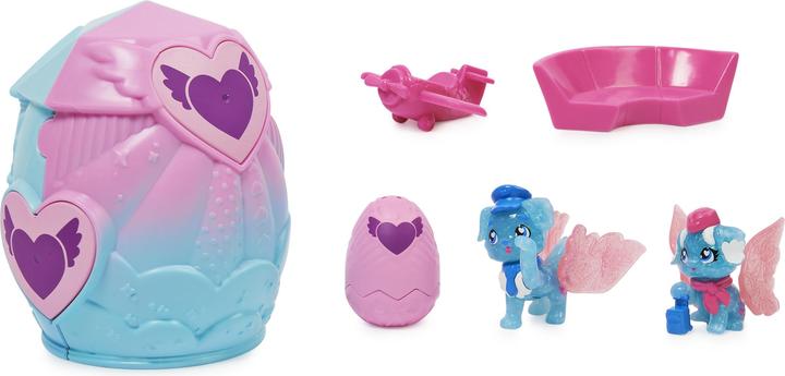 Produktbild Hatchimals Mini-Family Pack, Spielset mit 3 CollEGGtibles-Figuren und bis zu 3 Überraschungs-Babies