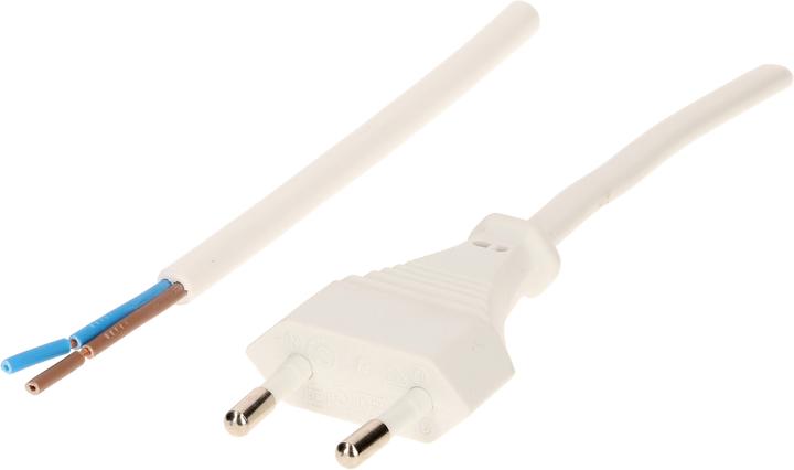 Actual product image Max Hauri TDLF power cable H03VVH2-F2X0.75 3m white (3 m)