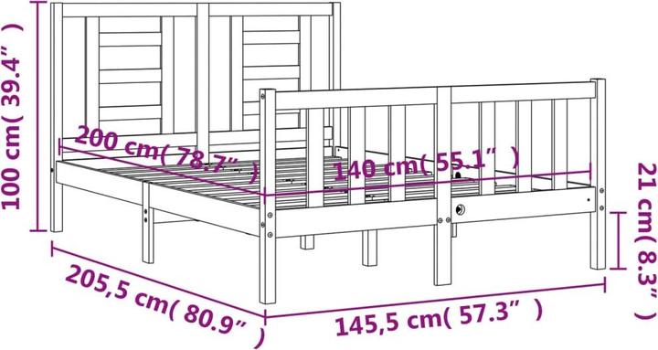 Actual product image VidaXL Maddalena (140 x 200)