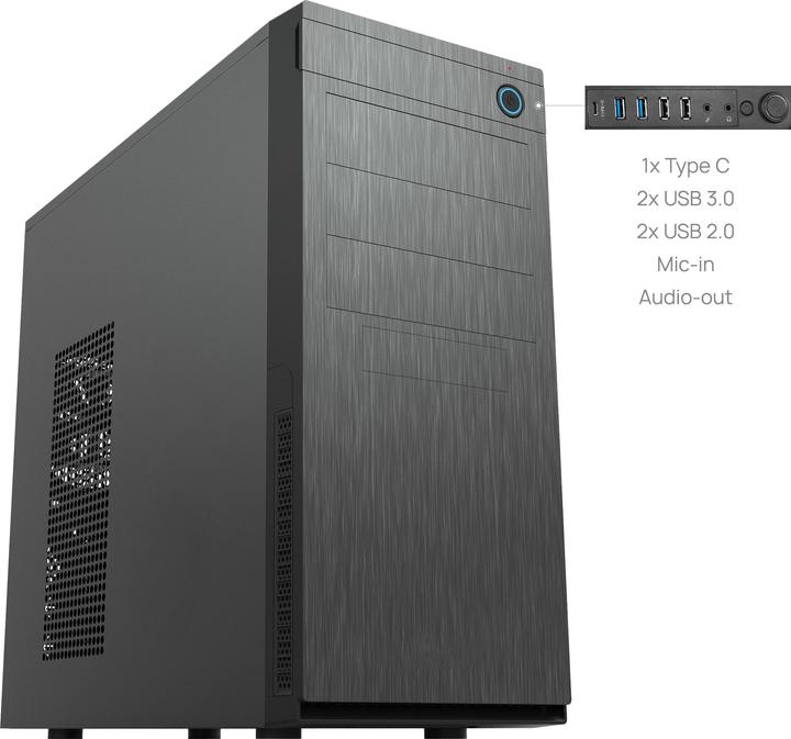 Actual product image Chieftec HC-10B-OP (mATX, Mini-ITX, ATX)