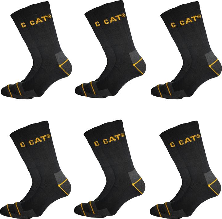 Actual product image Cat Work Socks black 6P (pack of 6, 43 - 46)