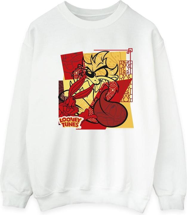Immagine prodotto Looney Tunes Taz Bugs Rabbit New Year Felpa Uomo (S)