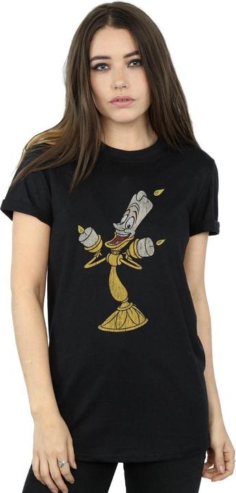 Immagine prodotto Disney Beauty And The Beast Lumiere Distressed Maglietta Ampia Donna (XXL)