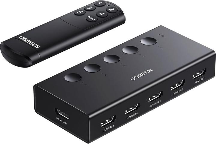 Produktbild Ugreen HDMI Switch 5 in 1 out, 4K@60Hz - Black
