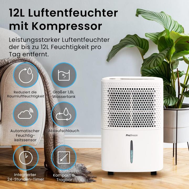 Produktbild Breeze Luftentfeuchter (15 m², 12 l/24h)