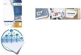 Actual product image HERMA A4 removable labels