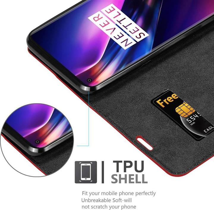 Productafbeelding Cadorabo Boek Onzichtbare Magneethoes (Oneplus 8)