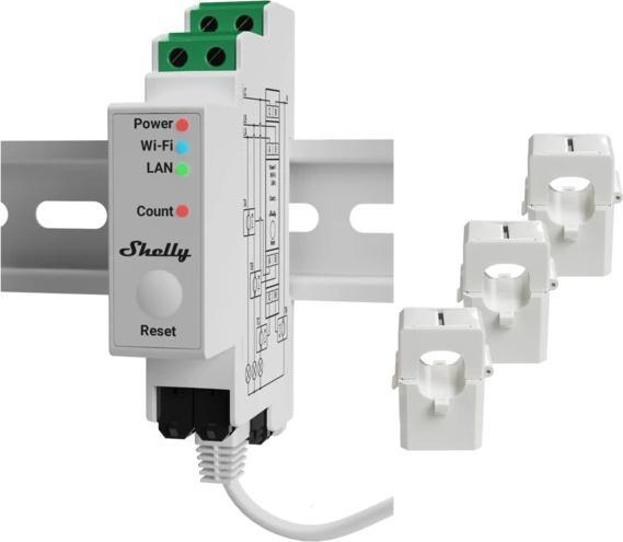Actual product image Shelly Pro 3EM 400A