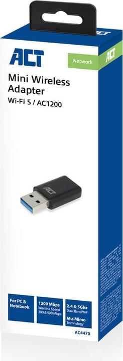 Produktbild Mini Dual Band network adapter AC1200 (USB)