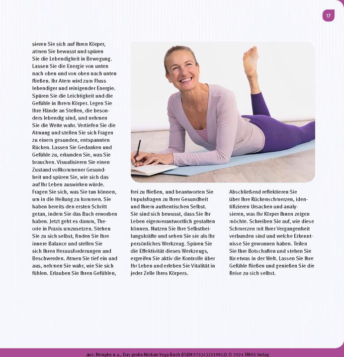 Produktbild Das grosse Rücken-Yoga-Buch (Deutsch, Patricia Römpke, Jutta Pietsch, 2024)