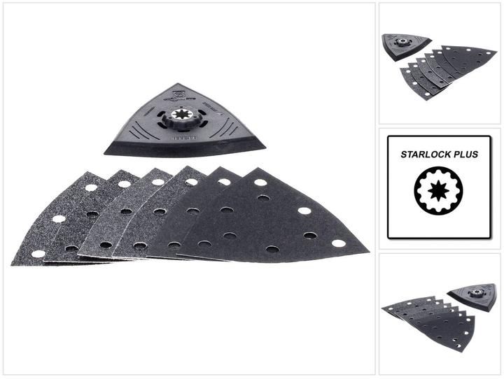 Image du produit Fein Jeu de meulage 7 pièces SLP KL 130 (K60, k80, K180)