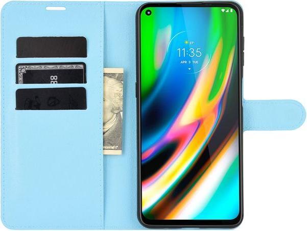 Actual product image MU Classic Litchi Leather Bookcover Series (Motorola Moto G9 Plus)