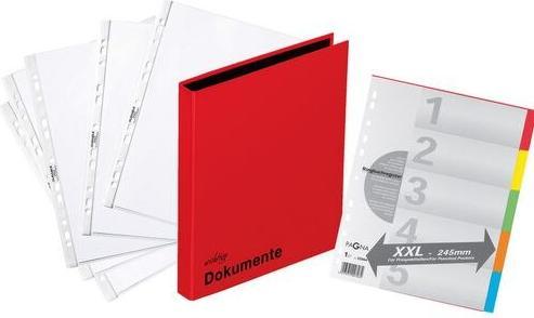 Pagna Classeur à anneaux 2 anneaux rouge DIN A4 (A4, A5, 35 mm, 1 pièce(s))