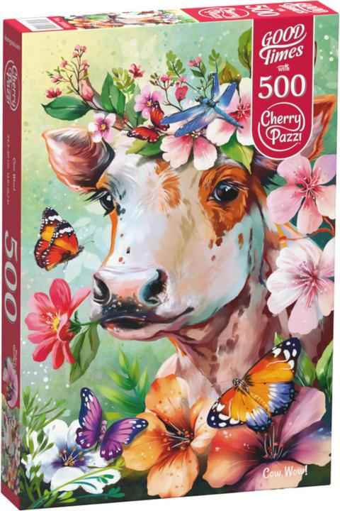 Productafbeelding Cherry Pazzi Puzzel 500 stukjes - Koe Wow! (500 onderdelen)