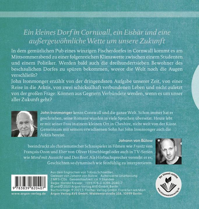 Image du produit L'ours polaire et l'espoir de demain (John Ironmonger, Jean de Bulov, Tobias Schnettler, Allemand)