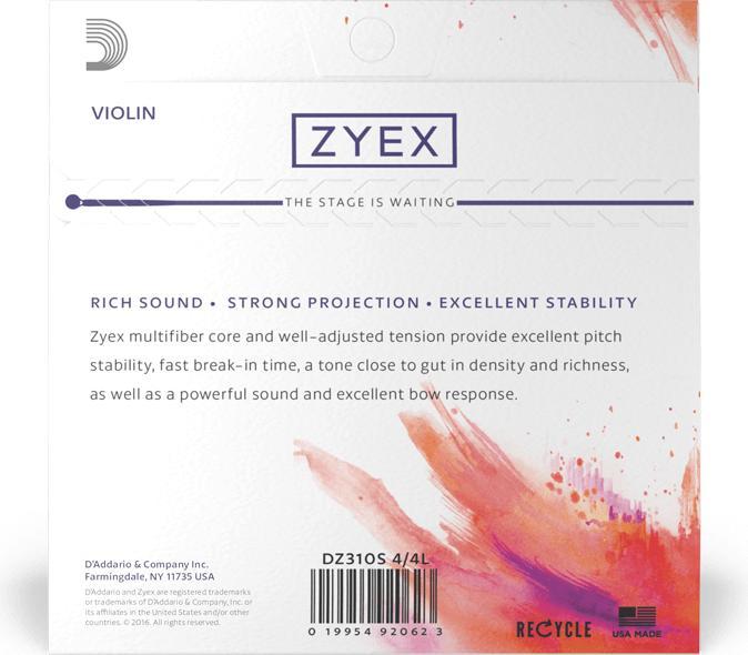 Produktbild D'Addario DZ310S 4/4M Zyex (4 x, violine)