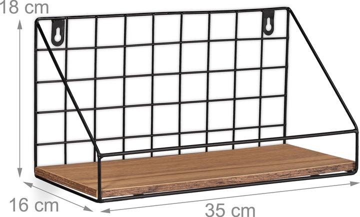 Image du produit Relaxdays Etagère murale (35 x 16 x 18 cm)