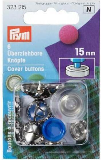 Produktbild Prym Knopf Überziehbar mit Werkzeug gold 11 mm, Karte 7 Stk., Messing