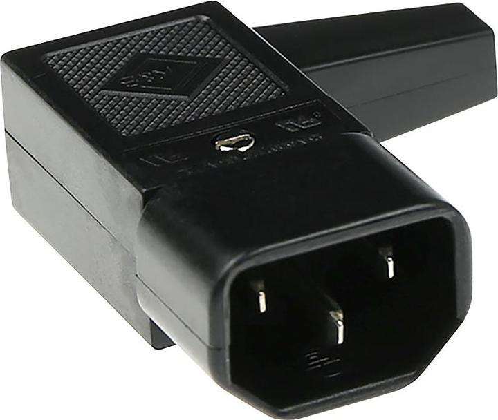 Produktbild MPE-Garry C14 Power connector male angled with cable outlet right