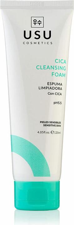 Produktbild USU Cosmetics Gesichtsschaumreiniger mit CICA pH 5,5 120ml - Entfernt Unreinheiten, spendet Feuchtigkeit (Schaum, 120 ml)
