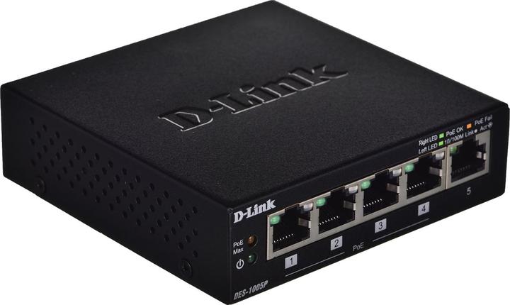 Actual product image D-Link Des-1005p (5 Ports)