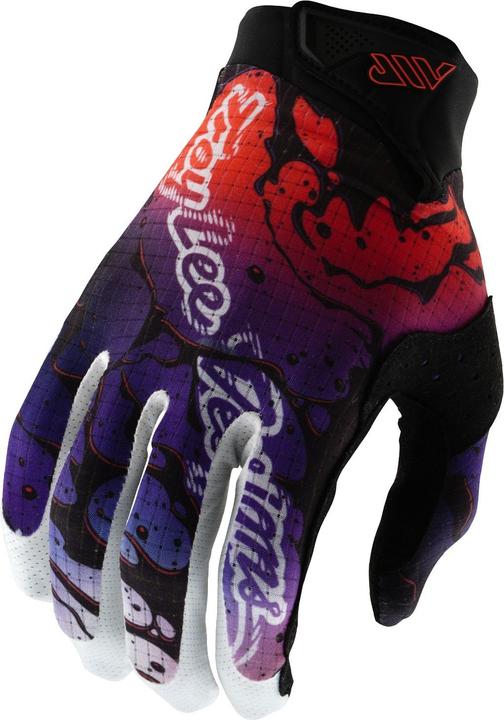 Actual product image Troy Lee Designs Air Glove, Drip, black/purple, youth S (S)