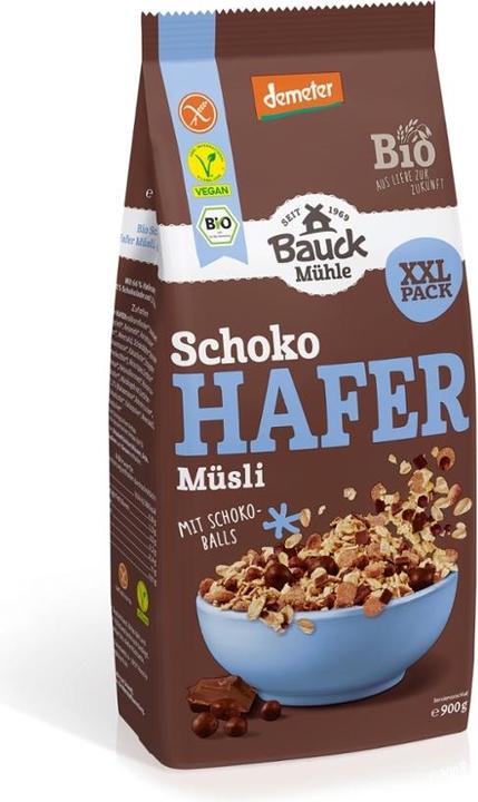 Bauckhof Avoine Muesli Choco XXL sans gluten DEMETER (900 g)