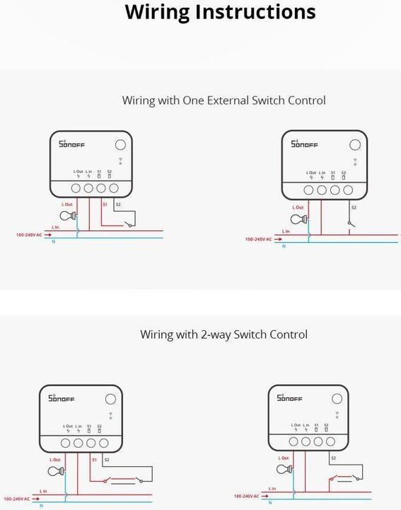 Actual product image Sonoff Zbmini L2 (Switch actuator)