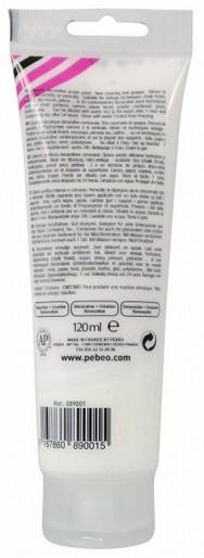 Image du produit Pebeo Decocrème Peinture acrylique mate (Cloud White, 120 ml)