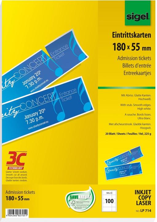 Actual product image Sigel Tickets