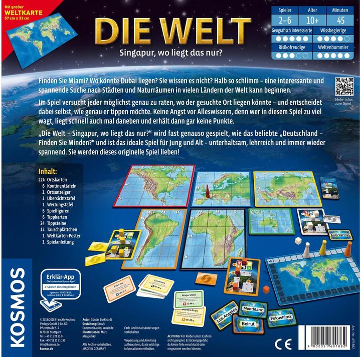 Produktbild Kosmos Die Welt- Singapur, wo liegt das nur? (Deutsch)