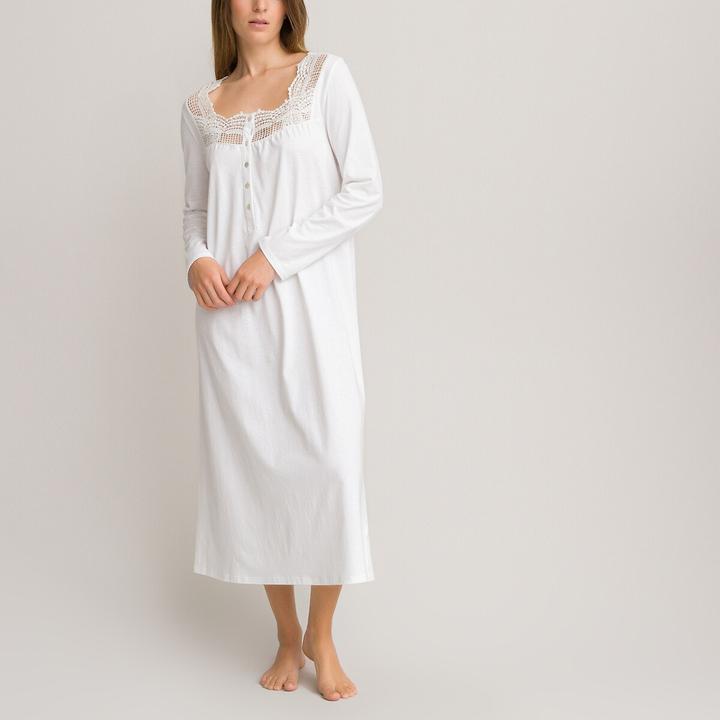 Image du produit Anne Weyburn Chemise de nuit en coton et dentelle (38, M)