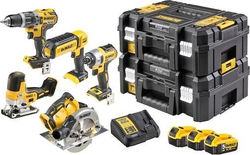 DeWalt 18V 5er Set mit 3x 5Ah