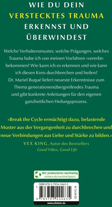 Produktbild Break the Cycle (Deutsch, Dr. Mariel Buqué, 2024)