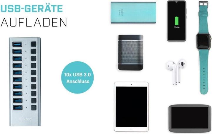 Actual product image i-tec U3CHARGEHUB10 (USB-B, 10 Ports)