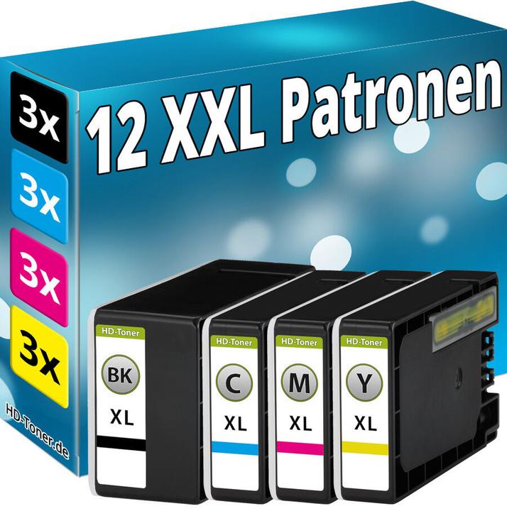 Produktbild Druckfuxx 12x TINTE PATRONEN für Canon Maxify MB2050 MB2150 MB2155 MB2350 MB275