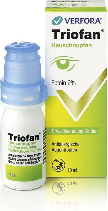 Image du produit Triofan Fièvre des foins (10 ml, Triofan Rhume des foins 2% Gouttes oculaires antiallergiques 10 ml)