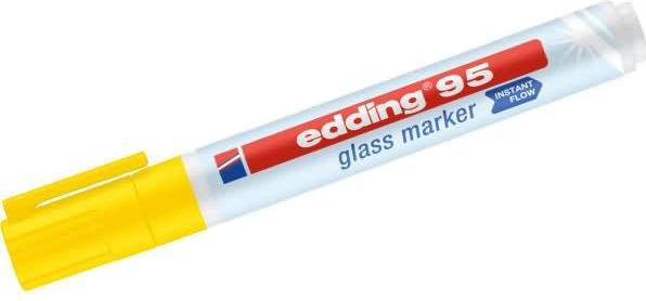 Actual product image Edding Felt-tip glass marker 95 (Yellow, 3 mm, 1 x)
