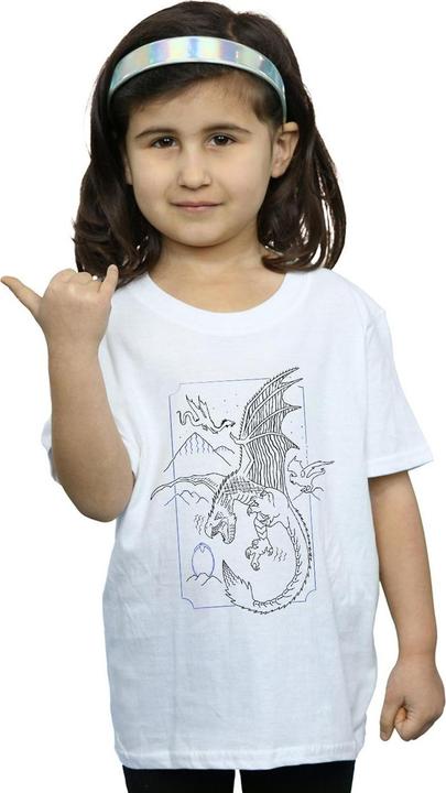 Immagine prodotto Dragon Line Art Maglietta Ragazze (116)
