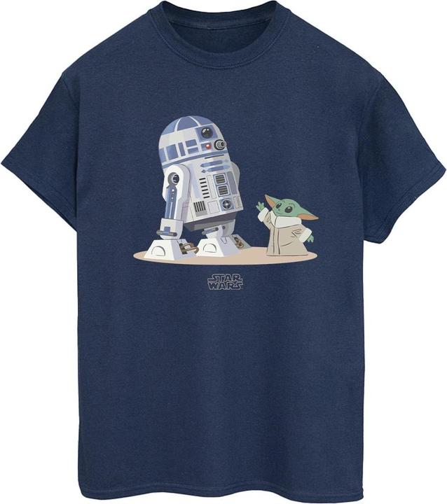 Immagine prodotto Star Wars The Mandalorian R2D2 And Grogu Maglietta Ampia Donna (XL)
