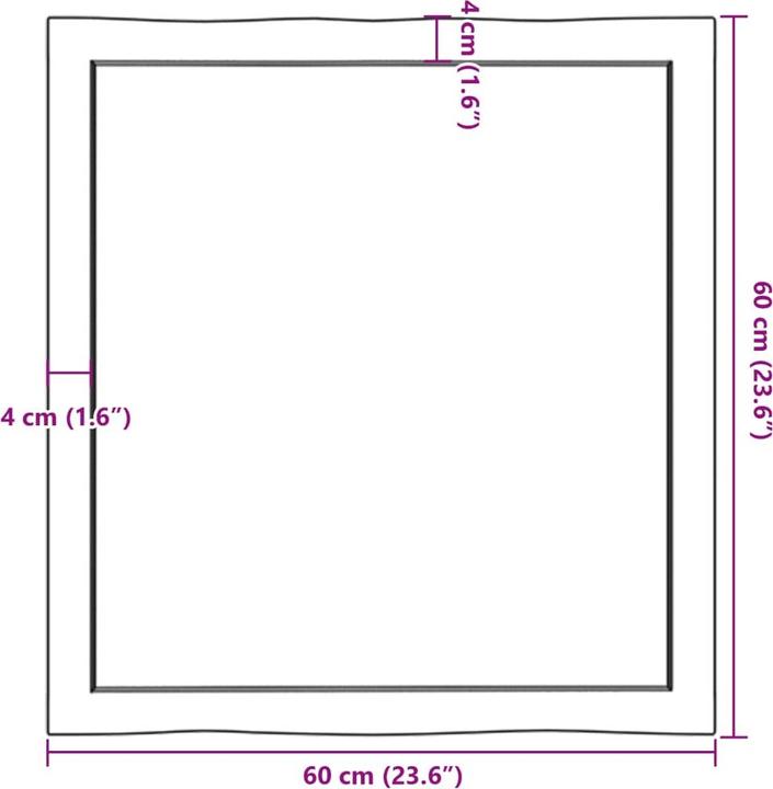 Image du produit VidaXL Chaim (60 x 60 x 6 cm)