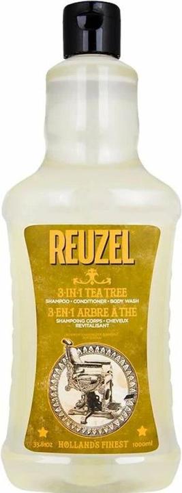 Reuzel 3-IN-1 Tea Tree Shampoo (1000 ml, Flüssiges Shampoo)