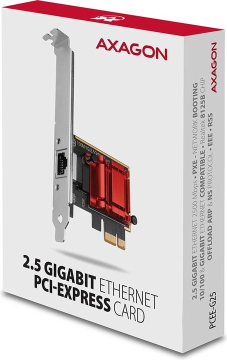 Actual product image Axagon PCEE-G25 network card Internal Ethernet (Mini PCI Express)